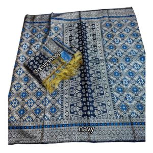 Kain Songket Palembang semi Tenun premium set Selendang /Kain Songket Palembang mesin / Kain Rok Kebaya songket set selendang