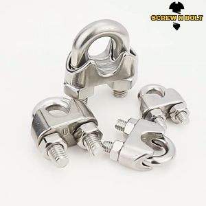 กิ๊ปจับลวดสลิง รัดสลิง ล็อคลวดสลิง สแตนเลส 304 - 2mm. 3mm.(5/16) 4mm.(5/32) 6mm.(1/4) / Wire Rope Chip SUS304