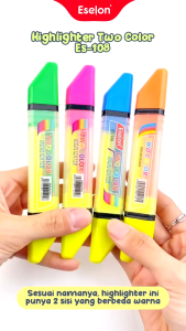 Stabilo 2 Warna Eselon Highlighter Stabilo 2 Sisi 2in1