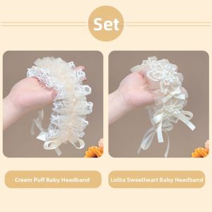 DUBAO | Lightweight Mesh Headband with 3D Flower and Bow