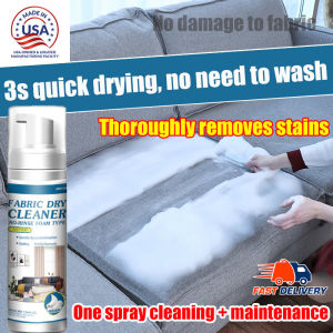 Pencuci Sofa【Quick Dry No Need To Wash】 Magic Fabric Sofa Cleaner Spray 500ML Sofa Fabric Cleaner Spray Deeply Removes Stubborn Stains Without Soaking And Leaving No Water Marks Fabric Cleaner Spray Suitable for curtains mattresses sofas 沙发清洁剂 干洗剂