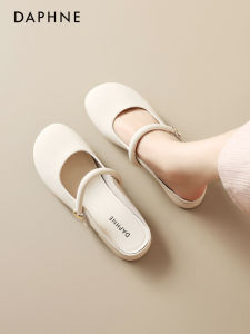 Daphne Womens Slip-On Leather Sandals Open-Toe Summer Outdoor Wear Casual Style Memory Foam Insole Breathable Comfortable