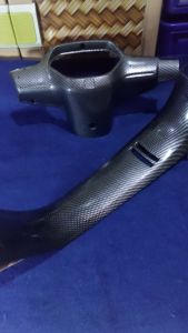batok belakang dan cover legshild tengah kontak honda supra x fit lama karbon