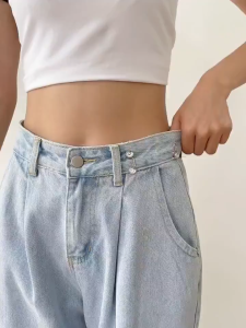 Skirt Pants Tighten Waist Brooches Jeans Adjustable Waist Clip Button Pearl Womens Brooch Set DIY Clothing