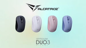 Alcatroz Airmouse Duo 3 Silent Click Wireless Mouse | 2.4G Wireless | Bluetooth 5.0 | 1600 CPI