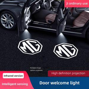 HD Led Welcome Light Car Door Projector Lamps For MG ZS 5 7 6 Cyberster MG4 EV ES5 HS ONE GT GS MG3 EZS 3SW MARVEL R Scorpio