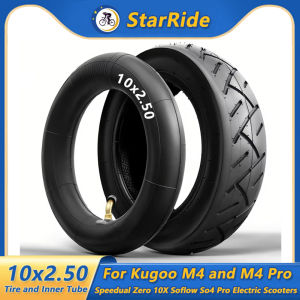 10x2.50 Tire and Inner Tube Set 10-Inch Scooter Tyre for Kugoo M4 M4Pro Speedual Zero 10X Soflow So4 Pro Scooter Tire Parts