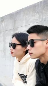 Kacamata Hitam Wanita Sunglasses Korean Design Retro Mata Kucing Lynn Design