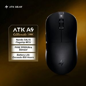 ATK Dragonfly A9 Air Plus Leviathan Wireless Gaming Mouse Esports Office Lightweight Symmetrical 3955 A9 Mini Master FPS MOBA PC