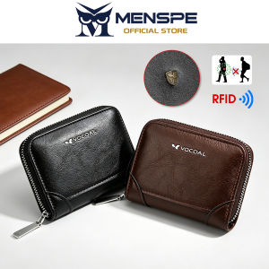 MENSPE Mens Short Wallet RFID Wallet Fashion PU Wallet Business Wallet Multi-Card Position Wallets Travel Purses Coin Pouch ID Credit Cards Holders