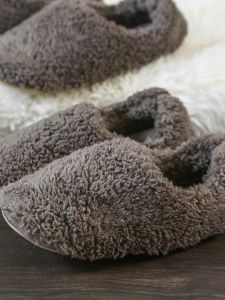 Dép Bông Mùa Đông Phong Cách Nhật Bản Có Gót Ấm Áp Đế Mềm Chống Trượt Chống Tĩnh Điện Dùng Trong Nhà Dép Trẻ Em Dép Nam