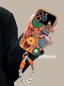 Silicone Phone Case for  15 Full Cover Lens Protection Large View Window Twisted Rope Design Cute Cartoon Style Protection Shell