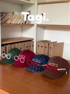 Tagi. Crochet Glasses Baseball Cap หมวกเบสบอลถักโครเชต์ลายแว่นตา