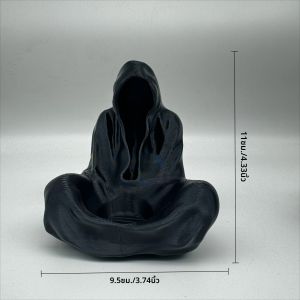 3D พิมพ์Ghost Wizard แท่งเทียนสร้างสรรค์รูปปั้นเครื่องประดับพลาสติกDark Fantasy Medieval Ritual เครื่องประดับ Perfect Props สําหรับ