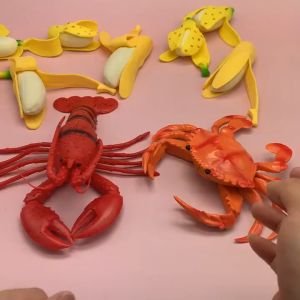 Mainan Anak Binatang Laut Lobster Kepiting Crayfish Jumbo Miniatur Animal Figure Bersuara