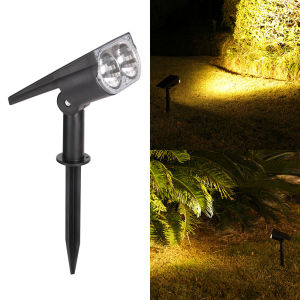 2/7 LED Solar Outdoor Spotlights150° Adjustable Wall Lamp Waterproof Lawn Lights for Garden Patio Yard Backyard Camping Decor