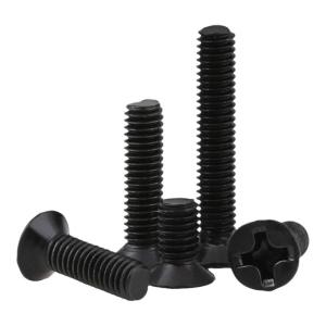BAIRUITE | Black Countersunk Screws Eyeglass Flat Head Small Screws Notebook Nickel Plated Screws M2 M3 M4 M5 M6