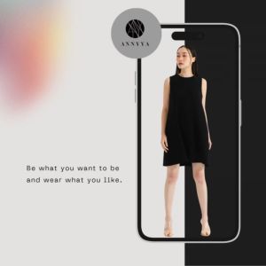 Classic A-Line Dress เดรสผู้หญิง ทรงเอ แขนกุด คอกลม เรียบหรู มีกระเป๋า 2 ข้าง 22 สี | Annyya