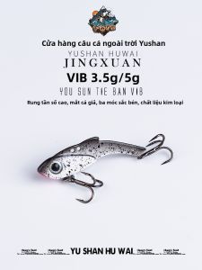 YUSHANHUWAI | Mồi câu rung kim loại dài 3.5g