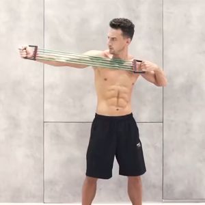 Lò xo kháng lực 5 dây tập thể thao body đa năng L50