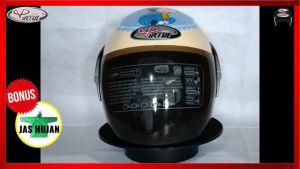 VIRTUE Helm Motor SNI Half Face Mickey Chiago Original Bahan ABS Berkualitas Tinggi & Tebal