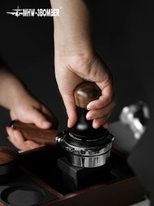 MHW Bombardier Constant Force Italian Coffee Tamping Hammer Anti-Pressure Skew 51/53/58mm Espresso Coffee Pressing Device