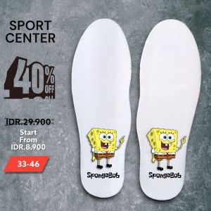 Insole Sepatu/Telapak Dalam Sepatu Spongbob Series Pria & Wanita