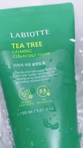 Sữa Rửa Mặt Tràm Trà Labiotte Tea Tree Calming Cleansing 150ml – Làm Sạch Dịu Nhẹ Giảm Dầu Hỗ Trợ Da Mụn Cân Bằng pH