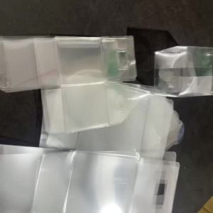 10-50pcs Clear Foldable PVC Gift Boxes Square Plastic Containers for Candy Cookies Party Favors Small Storage
