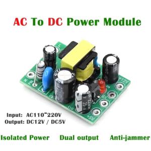 New Hot Mini AC-DC Converter AC 110V 220V To DC 12V 0.2A+5V Module Board Wholesale
