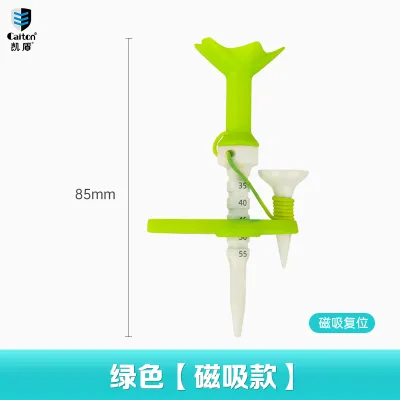 Aiming Guidance Magnetic Reset Multi-Level Adjustable Golf Tee