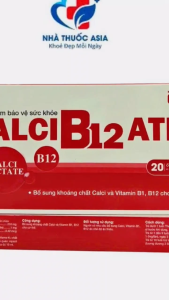 Thực phẩm bảo vệ sức khỏe CALCI B12 ATK Bổ sung khoáng chất Canxi và Vitamin B1 B12 cho cơ thể. | - 20 gói x 10 ml.