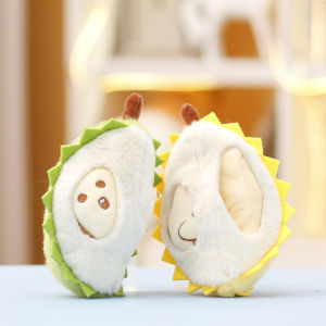 Adorable Plush Toy Durian Doll Fruit Fairy Girls Gift Backpack Keychain Small Pendant Cute Stuffed Animal Doll PP Cotton Filling