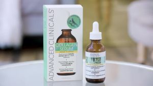 Advanced Clinicals Collagen Serum For Face (52ml) Visible Anti Aging Collagen Peptide Serum + Hyaluronic Acid Moisturizer Improves Look Of Wrinkles