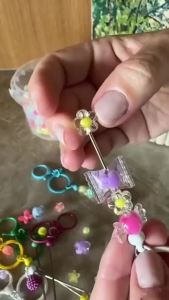 0.5 Lb DIY Kawaii Acrylic Beads SetCute Plastic Charm Beads for Bracelet Phone Keychain Making