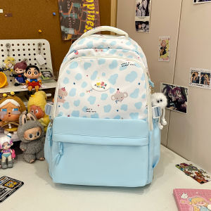 Large Capacity Backpack for Junior High School Girls Black 2025 New Style Elementary School Students Double Shoulder Bag
