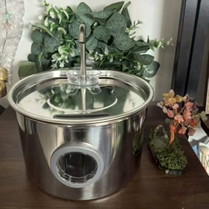 Stainless Steel Cat Water Fountain3.2LPet Water Dispenser With FilterDog Drinking Fountain For CatsUltra Quiet Water Pump