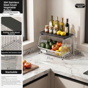 Kitchen Multi-functional Movable Shelving Unit