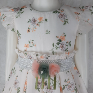 Big Joy Girls Casual Dress Charlee Floral with Applique Flower For Ages 5 to 12 Yrs Old 553161