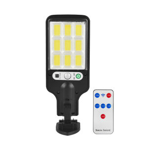9TH Solar High Brightness Street Light IP65 Waterproof Dusk To Dawn Street Light Remote Control for Yard Garage Sports Court