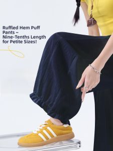 Summer Lightweight Trousers Palazzo Pants for Petite Women
