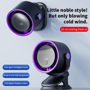 ANENG | 3 in 1 Clip Fan 4 Speed Turbo Mini Portable with Desk Mount Multi functional Air Circulator for Home Office Outdoor