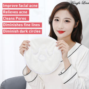 Hengfa Lina Facial Towel White Moisturizing and Hydrating Beauty Salon and Cold Hot Compress Mask Thickened Coral Fleece Face Towel
