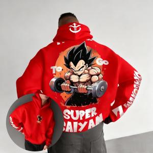 เสื้อฮู้ดอนิเมะดราก้อนบอล สำหรับผู้ชายและผู้หญิง ฤดูใบไม้ร่วง ฤดูหนาว แฟชั่นใหม่ คอสเพลย์ สตรีทแวร์ ทรงโอเวอร์ไซส์ สไตล์ลำลอง เสื้อสเวตเชิ้ต Y2k