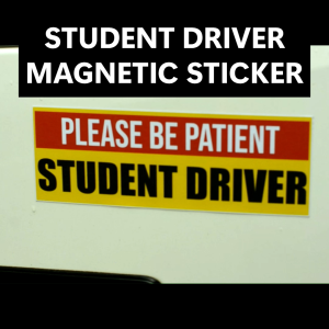 Magnetic Car Sticker and Vinyl Sticker Student Driver – Durable & Weatherproof