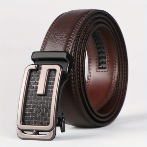 Versatile Mens Leather Belt With Micro Adjustable Feature Ideal For Dressing Up Any Outfit Great Gift Option For Any Occasion