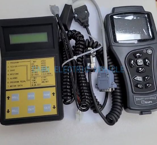 Handheld DC motor controller console programmer for ZAPI controller ...