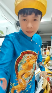 Áo Dài Gấm Bé Trai.CO SEZI LON 56KG