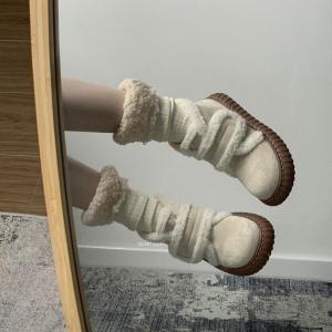 White Warm Platform Snow Boots Female Winter 2024 New Outdoor Fleece-lined Thicker Non-Slip Cotton-Padded Shoes