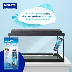 SELLEYS Silicone Sealant General Purpose 75g Clear Glass Aluminum Stainless Steel Most Plastics Rubber Wood Canvas Ceramics